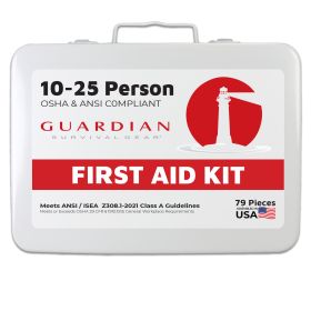 25 Person First Aid Kit - Metal