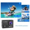 4K Action Pro Waterproof All Digital UHD WiFi Camera + RF Remote And Accessories